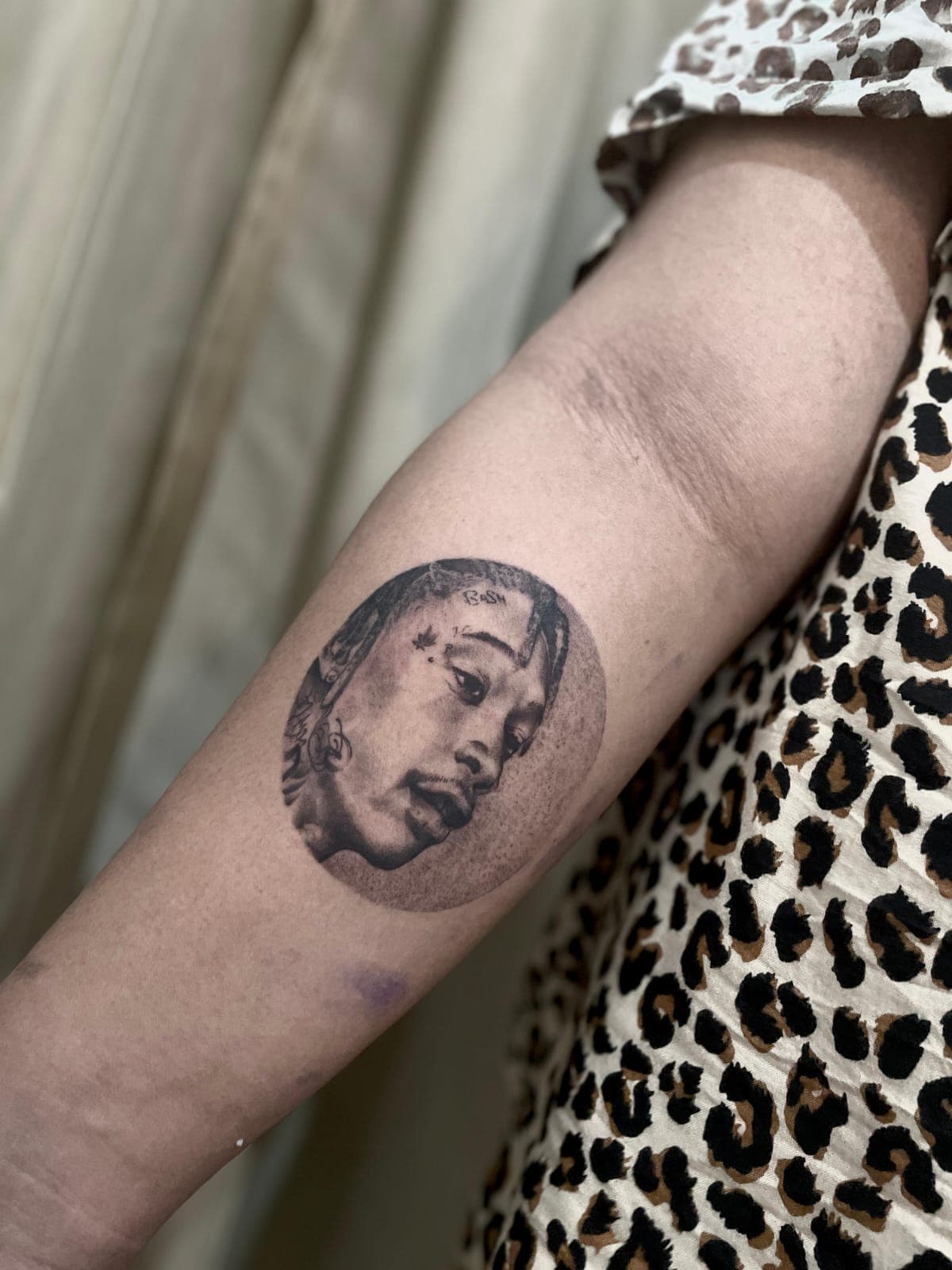 Circle Face Tattoo